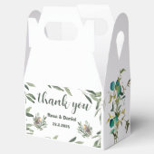 Chique groene Waterverf bruiloft gunst box Bedankdoosjes (Geopend)