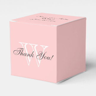 CHIQUE GUNST BOX_"Dank U" BLUSH ROZE/WIT/GRIJS Bedankdoosjes