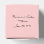 CHIQUE GUNST BOX_"Dank U" BLUSH ROZE/WIT/GRIJS Bedankdoosjes (Bovenkant)