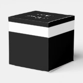 CHIQUE GUNST / GESCHENKDOOS_"Bedankt" ZWART / WIT Bedankdoosjes (Achterkant)