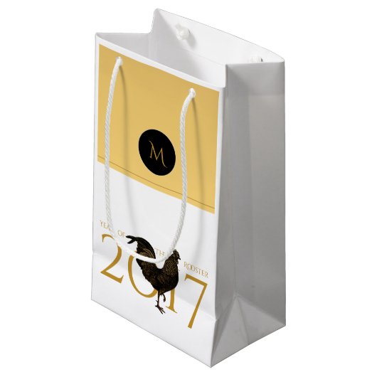 Chique  Haan Chinees Nieuwjaar 2017 Gift B1 Klein Cadeauzakje (Voorkant Gekanteld)