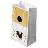 Chique  Haan Chinees Nieuwjaar 2017 Gift B1 Klein Cadeauzakje (Achterkant Gekanteld)