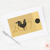 Chique  Haan Chinees Nieuwjaar 2017 Sticker (Envelop)