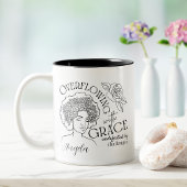 Chique haar van Rozen Empowerment Blooms Tweekleurige Koffiemok