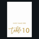 Chique Hand Lettered Bruiloft Escort Place Card Go Kaart<br><div class="desc">Personaliseer uw bruiloft met deze moderne en stijlvolle gevouwen stijl escort place card. * LET OP: kaarten zijn plat gedrukt en vereisen scoren (vouwen) in het midden. Voor het beste resultaat kan scoren worden verstrekt door uw lokale drukkerij. In gevouwen toestand zijn kaarten 2, 5 x 3, 5 inch. Om...</div>