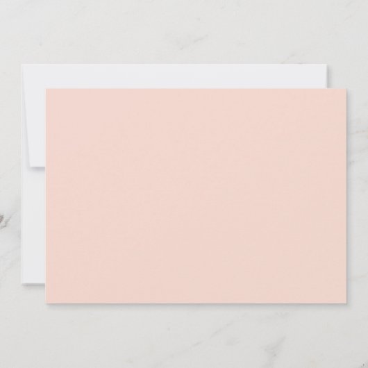 Chique Hand Lettered Bruiloft Repetitie Koraal Kaart (Achterkant)