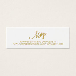 Chique Hand Lettered Bruiloft RSVP Online Kaart