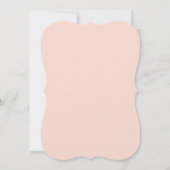 Chique Hand Lettered Bruiloft Uitnodiging Koraal (Achterkant)