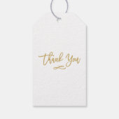 Chique Hand Lettered Gold Verloving Gift Label Cadeaulabel (Achterkant)