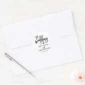 Chique Hand Lettered Wedding Sticker (Envelop)