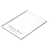 Chique Handtekening Script Business Notitieboek (Linkerzijde)