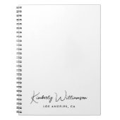 Chique Handtekening Script Business Notitieboek (Voorkant)