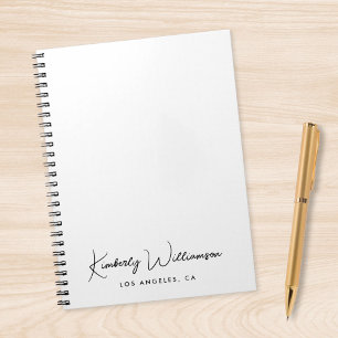 Chique Handtekening Script Business Notitieboek
