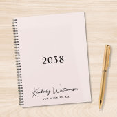 Chique handtekening script monogram roze Zakelijk Planner