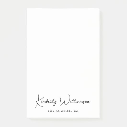 chique handtekeningscript post-it® notes (Voorkant)