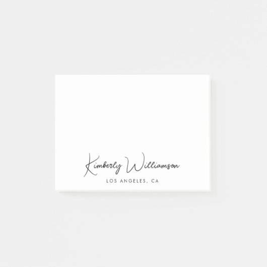 chique handtekeningscript post-it® notes (Voorkant)