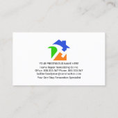 Chique Handyman Tools Tab Home Reparaties Visitekaartje (Achterkant)