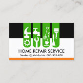 Chique Handyman Tools Tab Renovatie Visitekaartje (Voorkant)