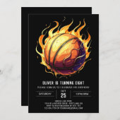 Chique Happy Sport Basketbal Verjaardag Kaart (Voorkant / Achterkant)