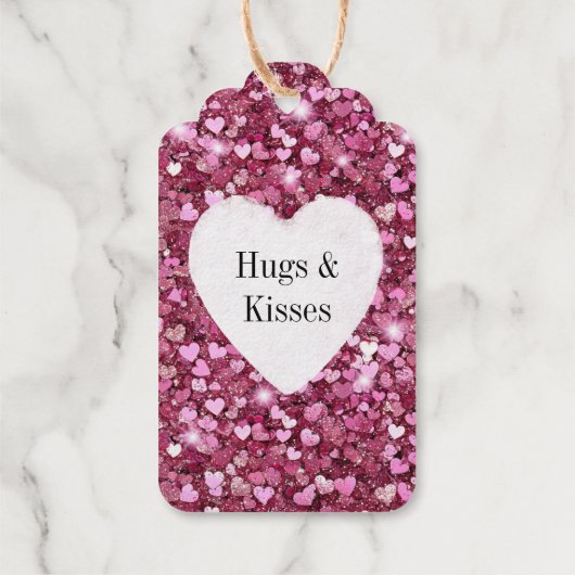 chique hart cadeaulabels (Achterkant)