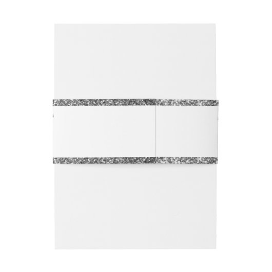 Chique hart monogram bruiloft uitnodigingen wikkel (Achterkant Voorbeeld)