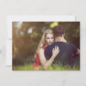 Chique hart stijl handgeschreven script modern 2 f save the date (Achterkant)