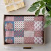 Chique Harten en Rozen Faux Patchwork Tissue Paper Tissuepapier (Geschenk)