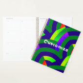 Chique hedendaags verfijnd chevron planner (Display)
