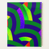 Chique hedendaags verfijnd chevron planner (Achterkant)
