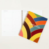 Chique hedendaags verfijnd chevron planner (Display)