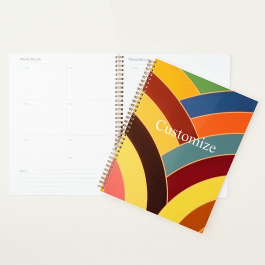 Chique hedendaags verfijnd chevron planner (Display)