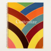 Chique hedendaags verfijnd chevron planner (Voorkant)
