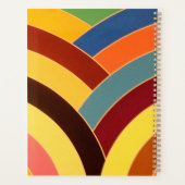 Chique hedendaags verfijnd chevron planner (Achterkant)