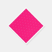 Chique heet roze fuchsia kleine polka dots patroon servet (Hoek)