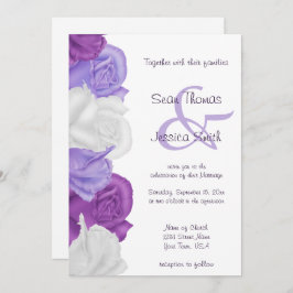 Chique Heirloom Rozen Bruiloft Kaart