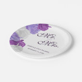 Chique Heirloom Rozen Bruiloft Papieren Bordje