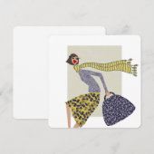 Chique Herfst Dag Mode Illustratie Platte Kaart (Voorkant / Achterkant)