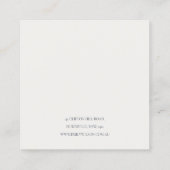 Chique Herfst herfst pompoen vogelverschrikker oor Vierkante Visitekaartje (Achterkant)