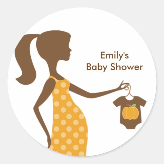 Chique Herfst Mom-to-be Stickers (Voorkant)