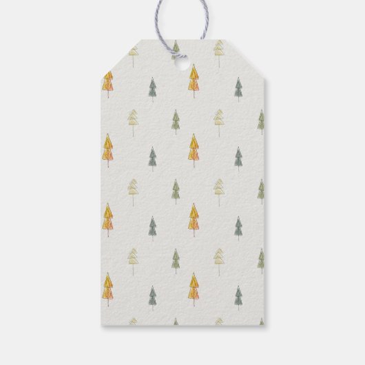 Chique Herfst Pompoen Scarecrow Oogst Kinderen Ver Cadeaulabel (Achterkant)