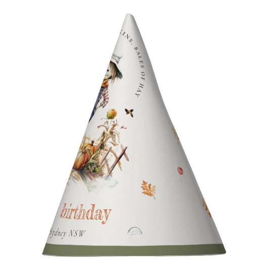 Chique Herfst Pompoen Scarecrow Oogst Kinderen Ver Feesthoedjes (Rechts)