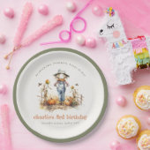 Chique Herfst Pompoen Scarecrow Oogst Kinderen Ver Papieren Bordje (Feest)