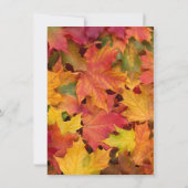 Chique herfstbladeren jute huwelijksaankondiging S Save The Date (Achterkant)
