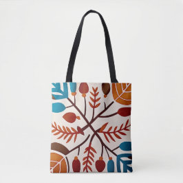 Chique herfstgebladerte eenvoudig aards verbrand s tote bag