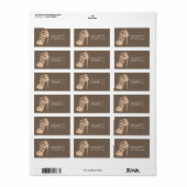 Chique hoge hakken schoen bruiloft adres label (Full Sheet)