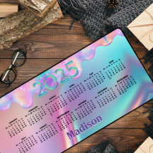 Chique holografisch druppelen glitter monogram