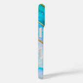 Chique holografisch meisjesachtig stijlvol blauw Case-Mate iPhone case (Achterkant / Rechts)