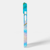 Chique holografisch meisjesachtig stijlvol blauw Case-Mate iPhone case (Achterkant / Links)