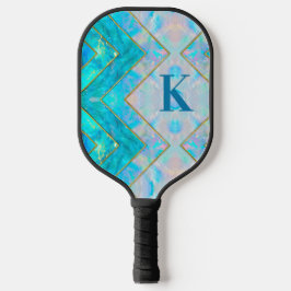 Chique holografisch meisjesachtig stijlvol blauw s pickleball paddle