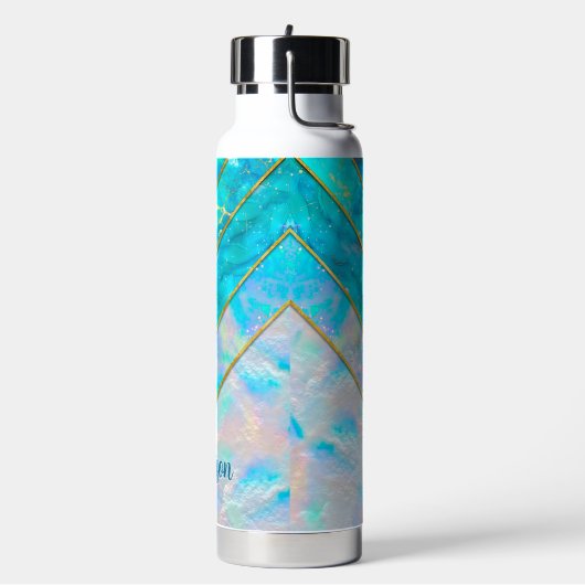 Chique holografisch meisjesachtig stijlvol blauw waterfles (Links)
